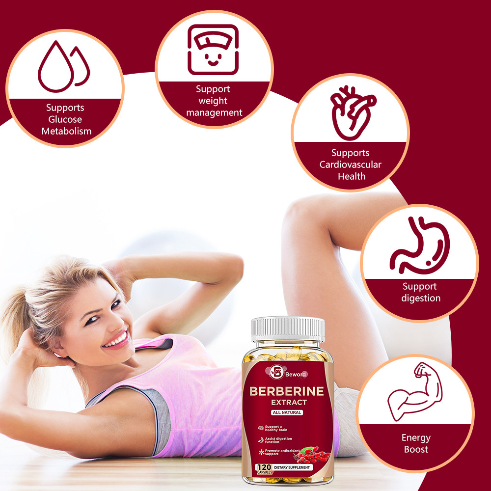 Berberine HCL 1200mg Ceylon Cinnamon Antioxidant Supplement 120 Capsules