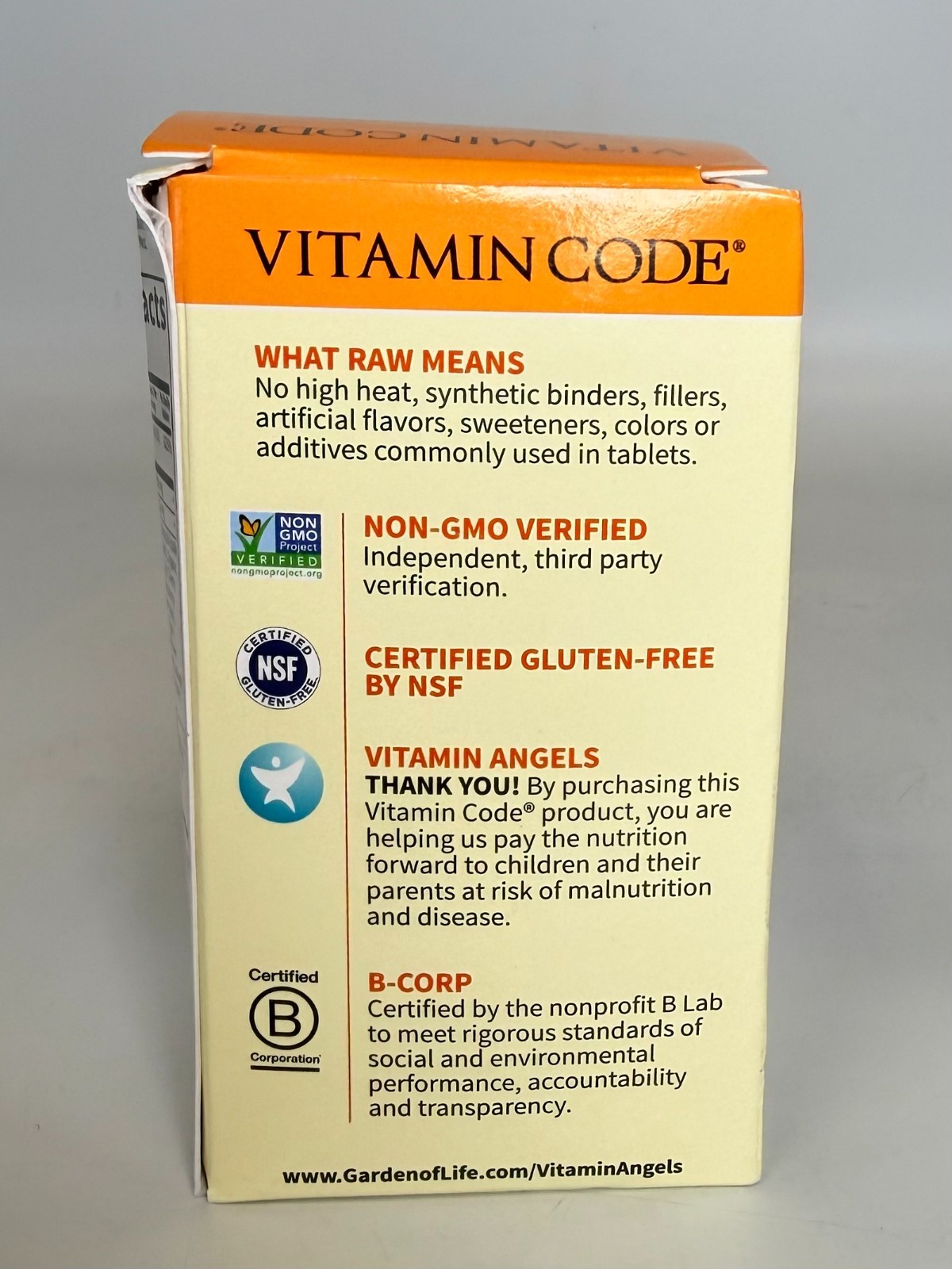 Garden of Life Vitamin Code Raw D3 5000 IU 125mcg – 60 Capsules *EXP 10/2027*