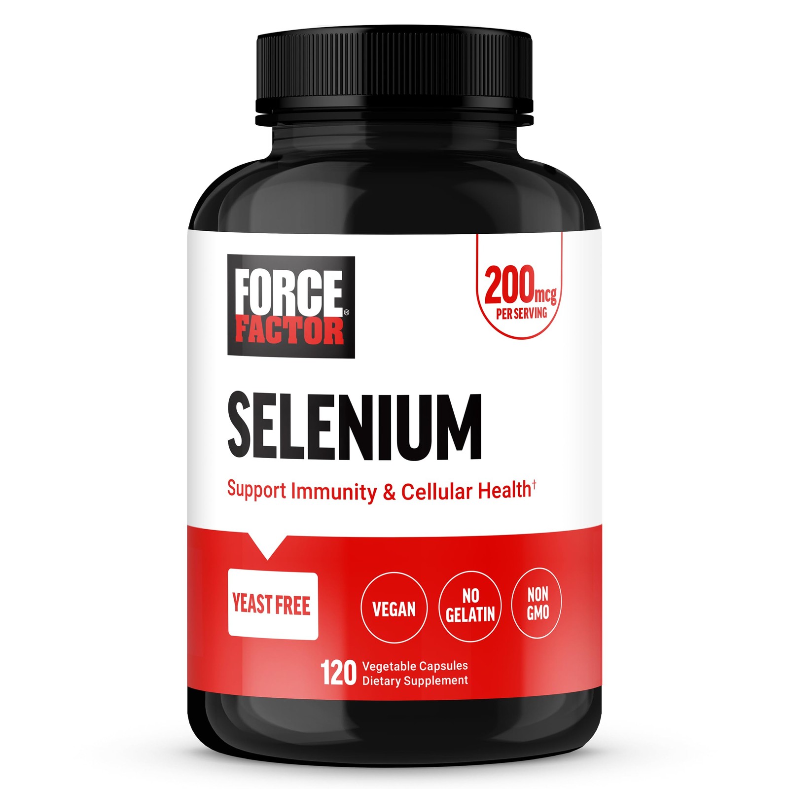 Force Factor Selenium Immune Support 120 Count (Pack of 1), No Color