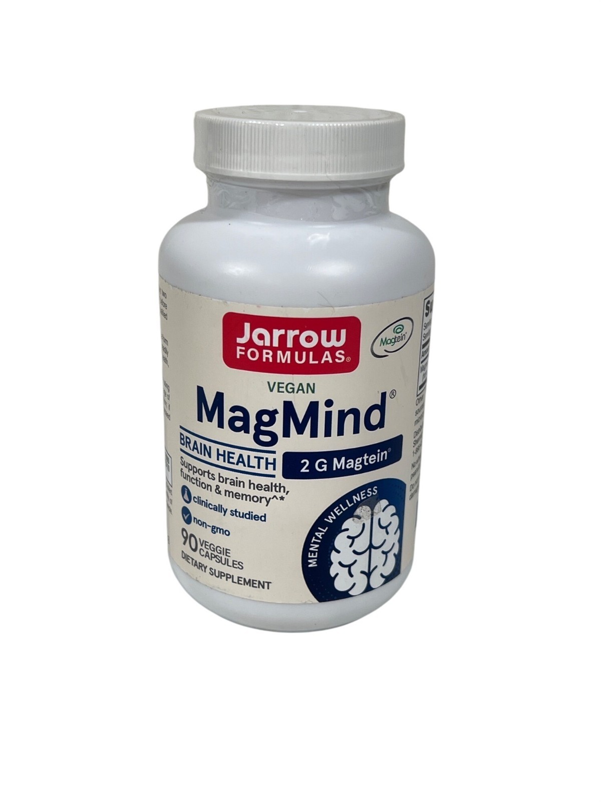 Jarrow Formulas, Inc. Vegan Magmind Vitamin | 144 Mg | 90 Veg Caps