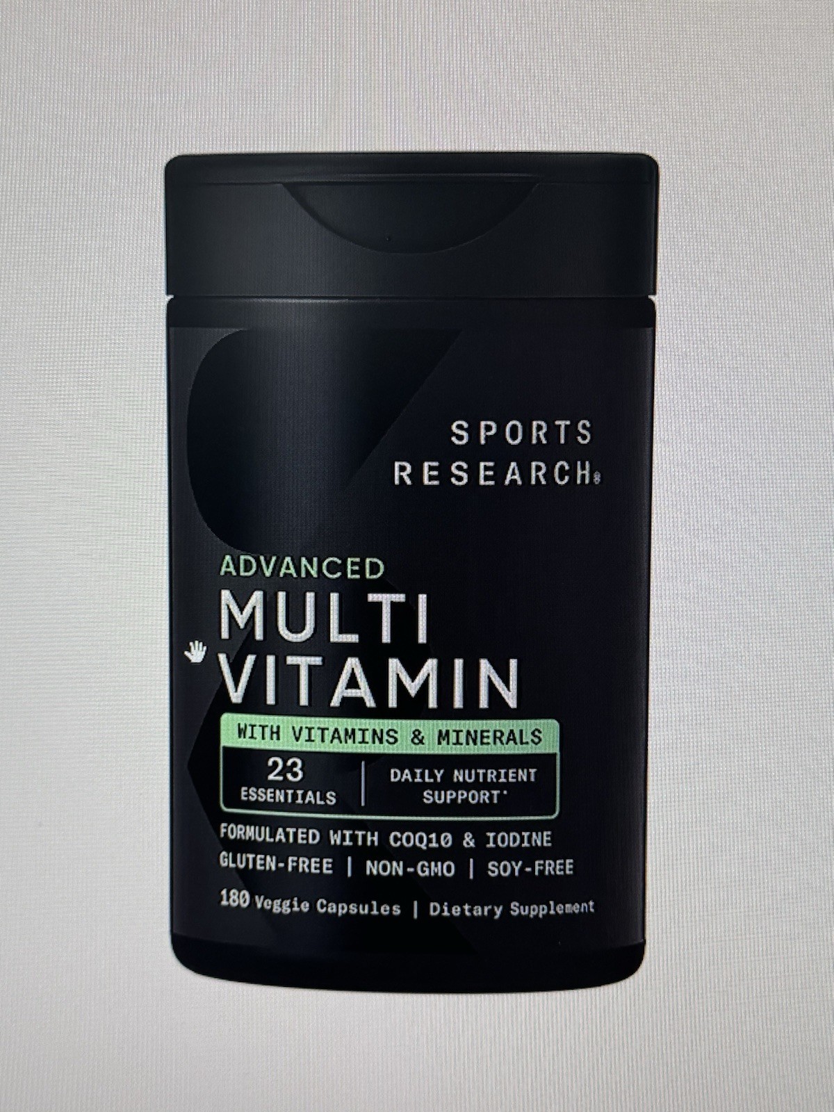 Sports Research Advances Multivitamin, Free Shipping, 180 Veggies Capsules