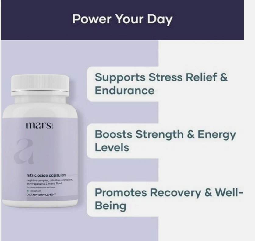 1PC Mars Nitric Oxide Capsules All All-Natural