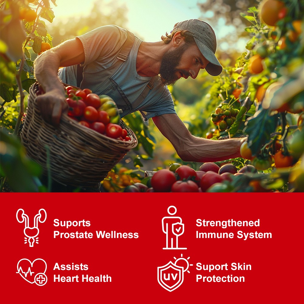 Lycopene Capsules 20mg – Prostate Health, Antioxidant Support & Heart Health