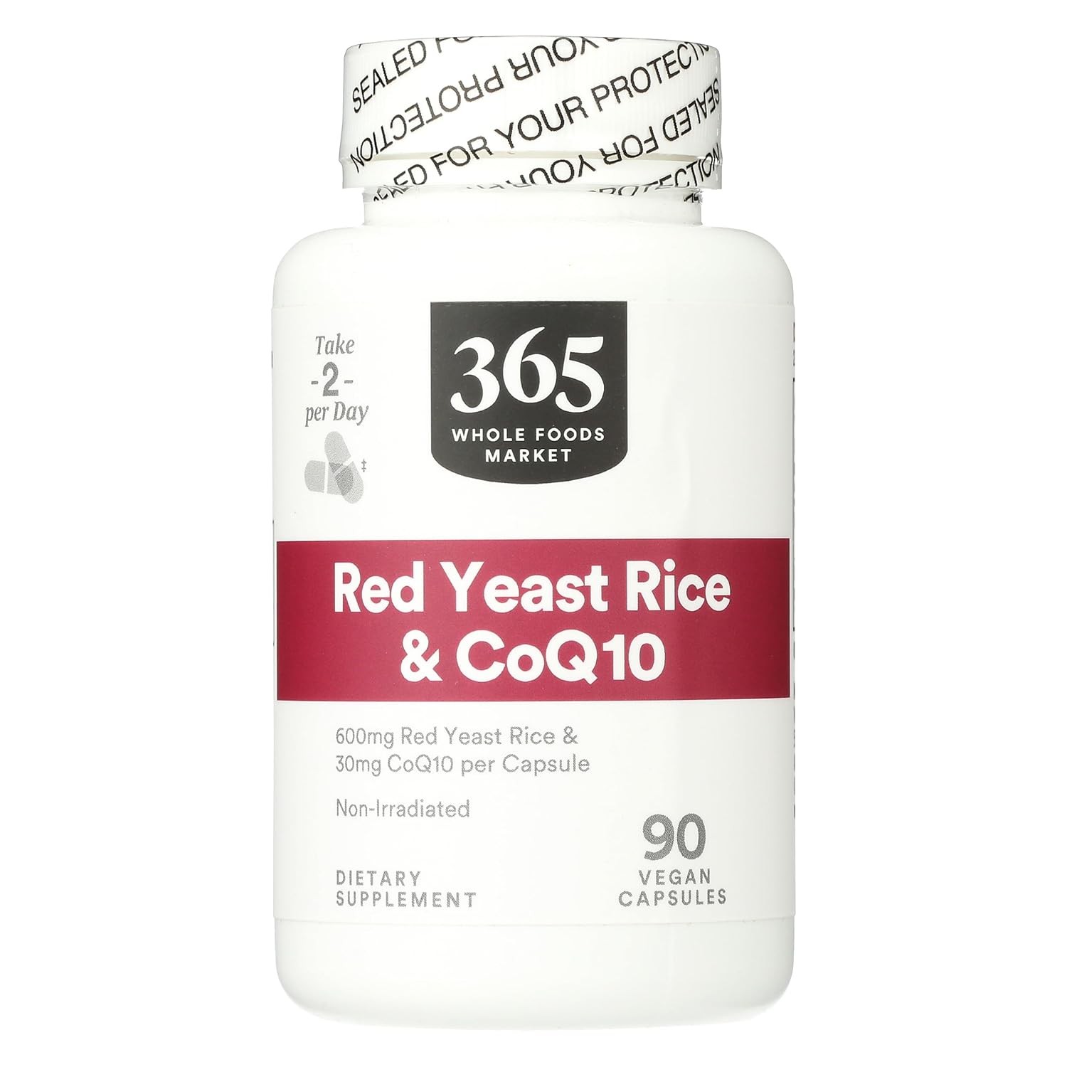 365 by Whole Foods Market, Red Yeast Rice with CoQ10, 90 Count