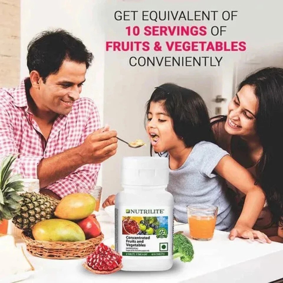 Amway Nutrilite Concentrated Fruits And Vegetables – 60 Tab S469