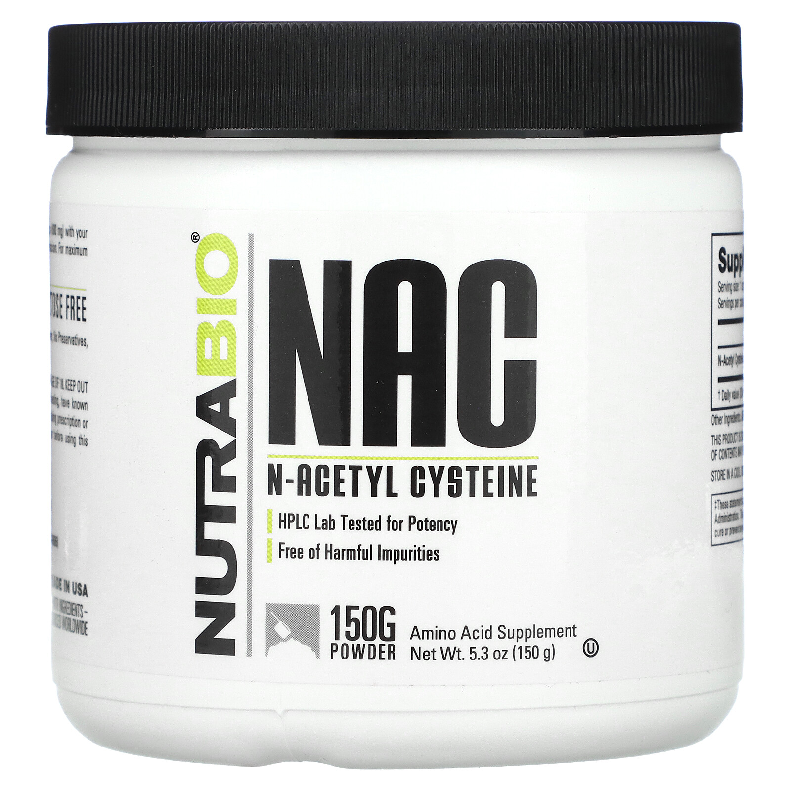 NAC, N-Acetyl Cysteine, 5.3 oz (150 g)