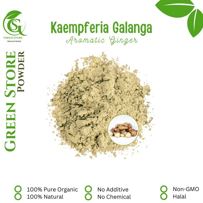 50 g – 500 g Organic Pure Powder Of Aromatic Ginger (Kaempferia Galanga) Organic
