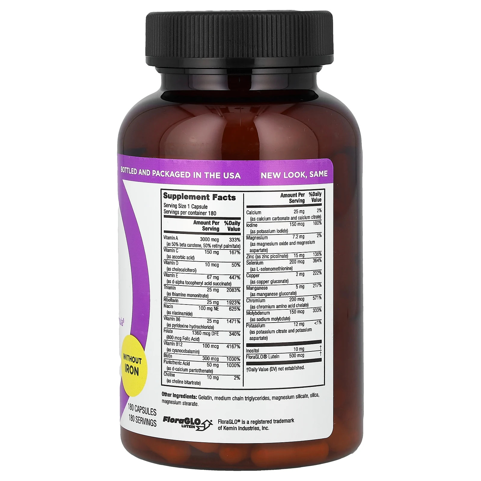 Twinlab Daily One Caps Without Iron 180 Capsules Iron-Free
