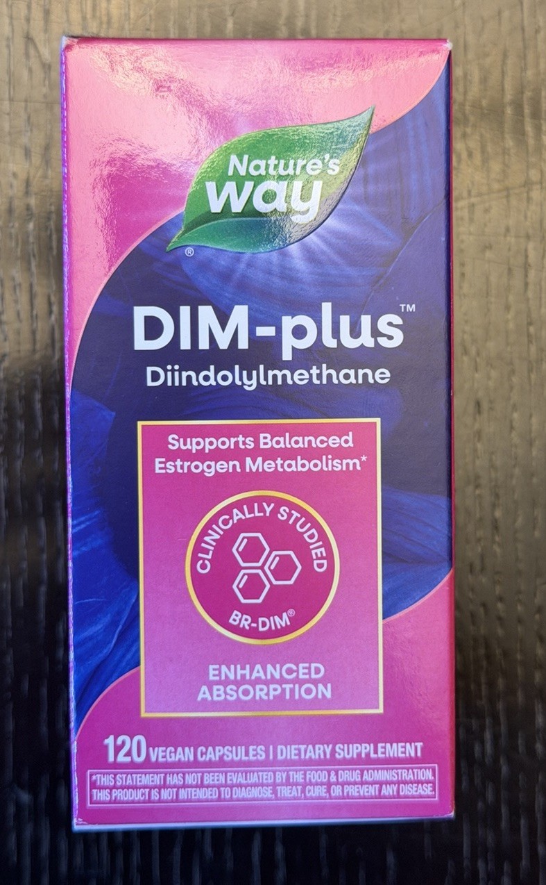 120 capsules, DIM-PLUS Nature’s Way DIM-Plus Estrogen Metabolism Exp. 06/26