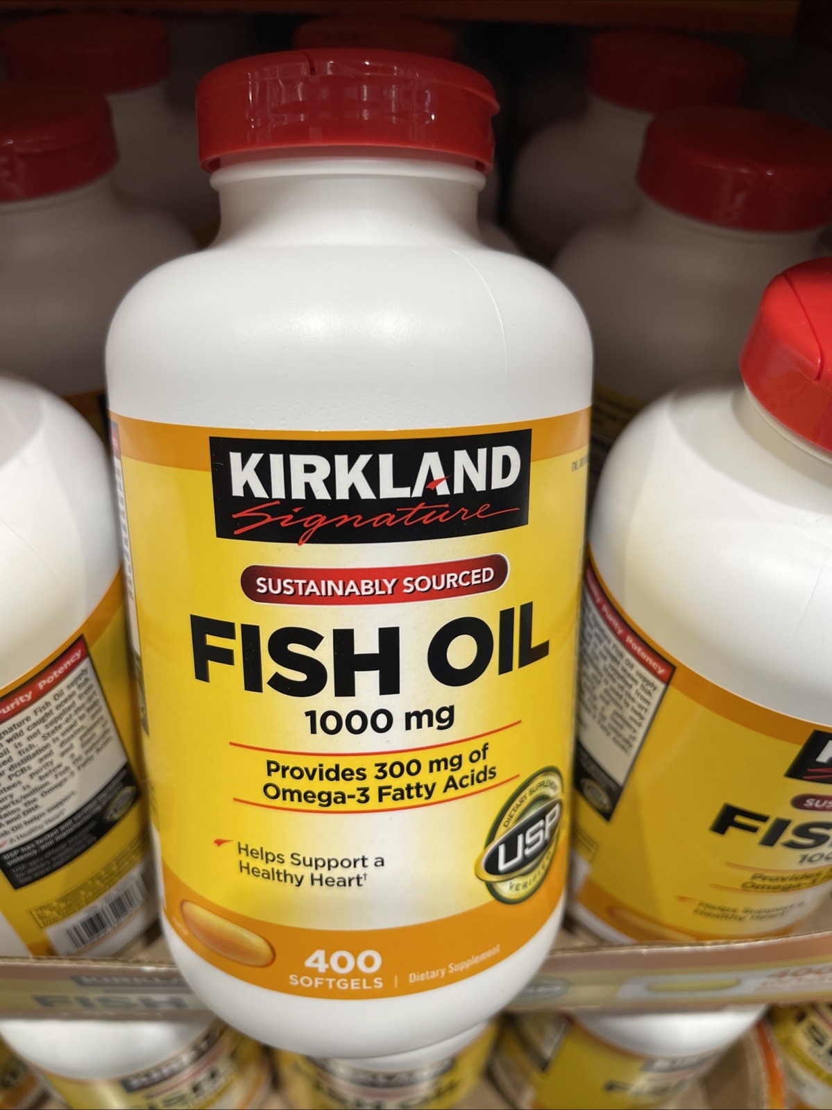 Kirkland Signature Fish Oil 1000 mg., 400 Softgels EXP Jul/2028