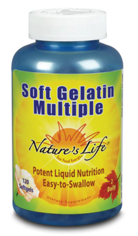 NATURE’S LIFE Soft Geltain Multiple – 120 Softgels