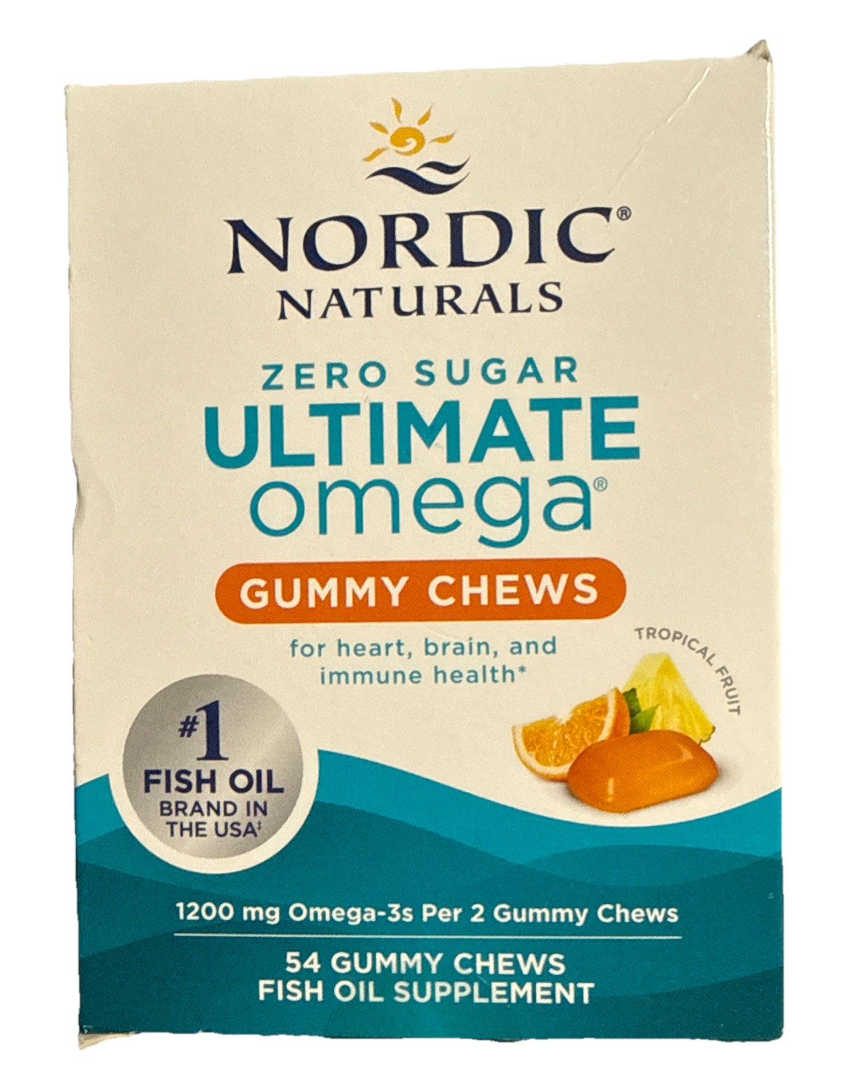 Nordic Naturals Zero Sugar Ultimate Omega Gummy Chews, 54 ct EXP 10/26