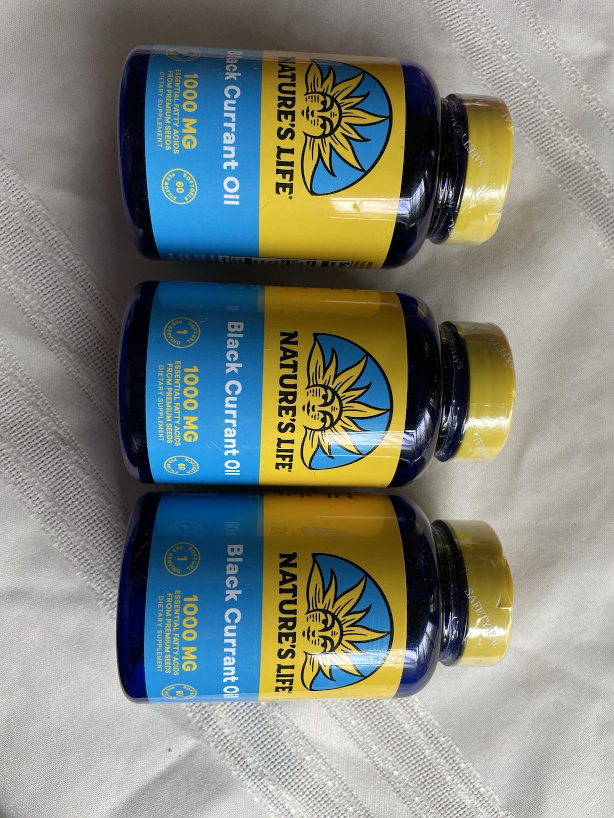 Nature’s Life Black Currant Oil 1000mg New in Sealed Bottle