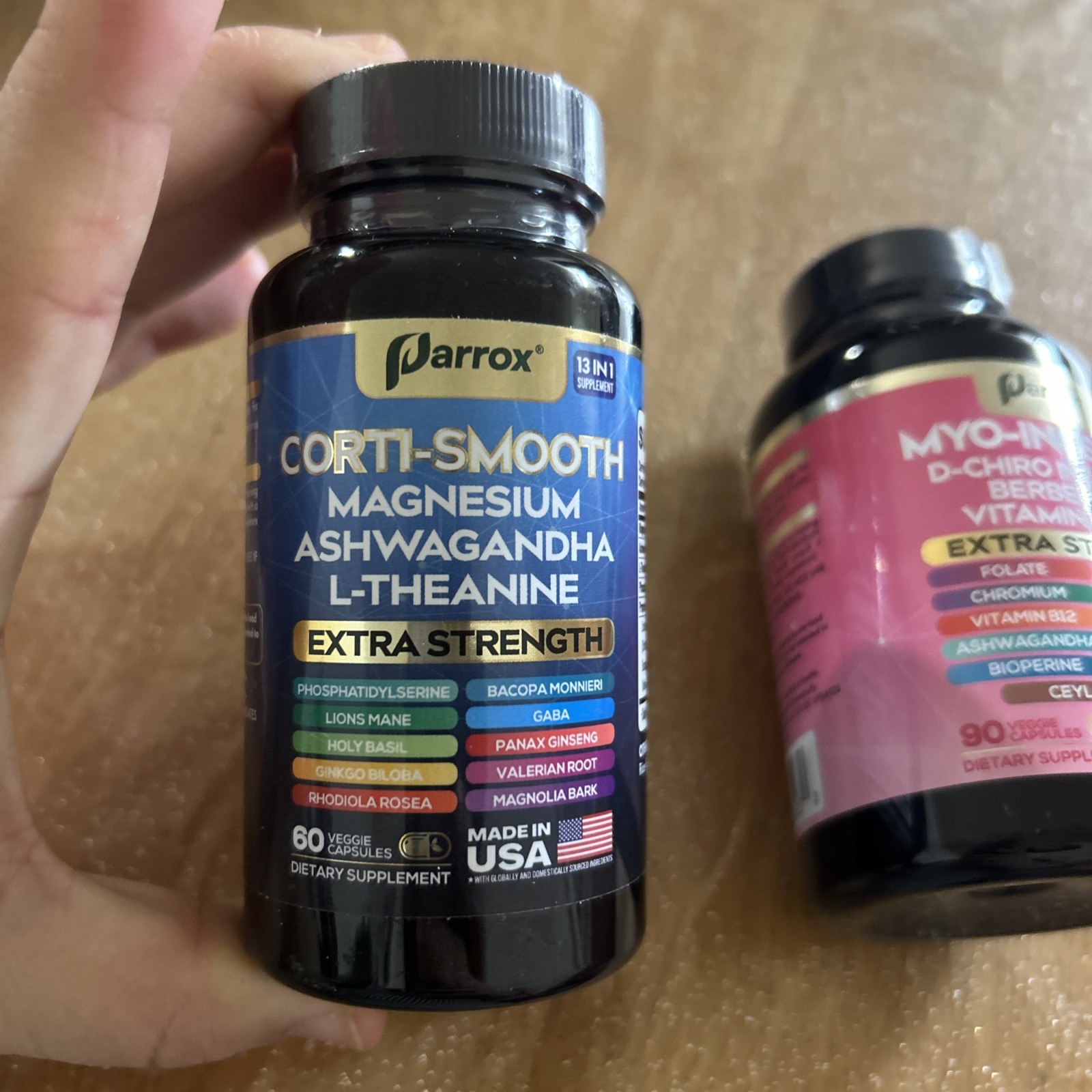 Parrox Corti-smooth And Myo-inositol Combo Supplement 1 Month Supply USA 2027/28
