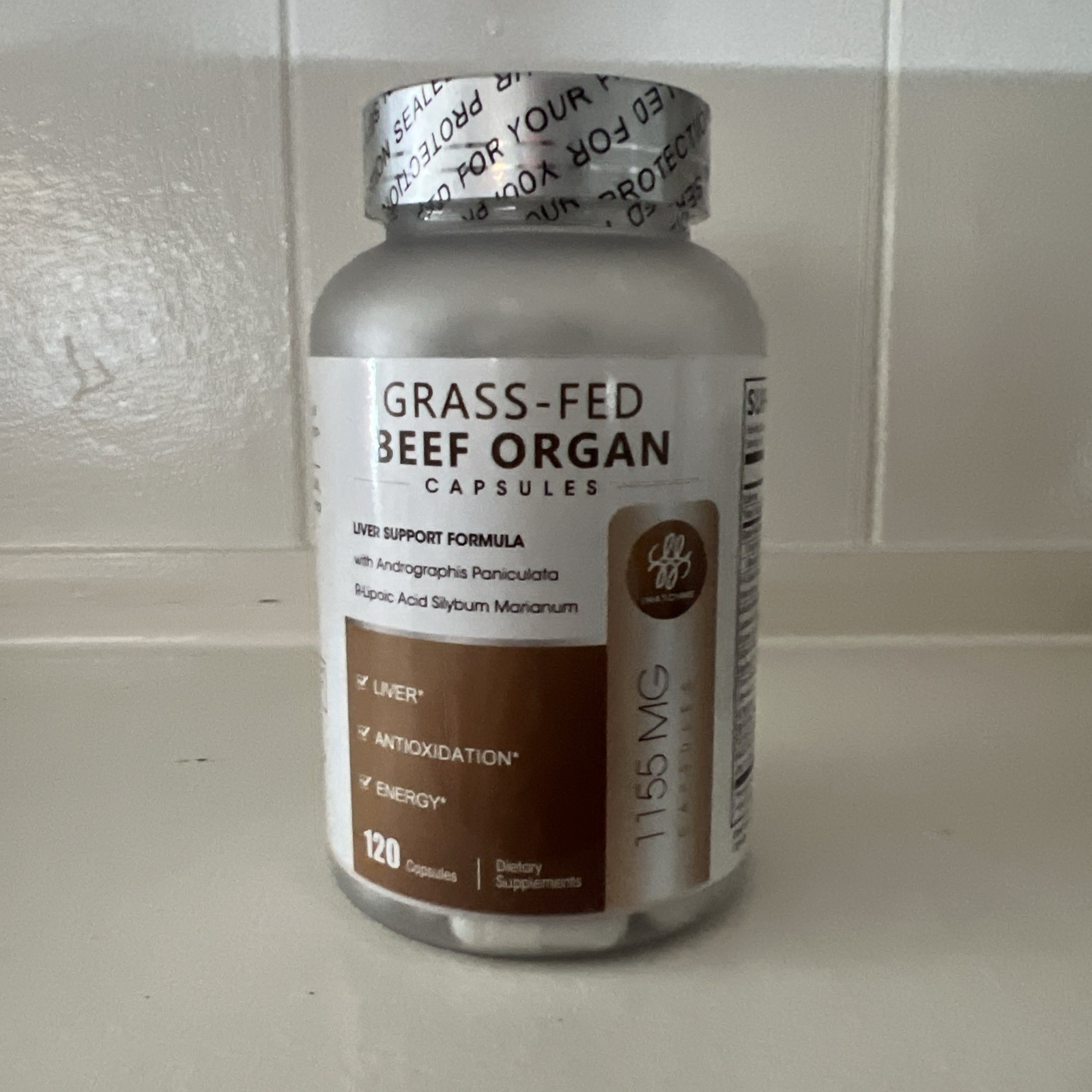 Grass Fed Beef Organ Capsules 120’Count Exp 06/2027