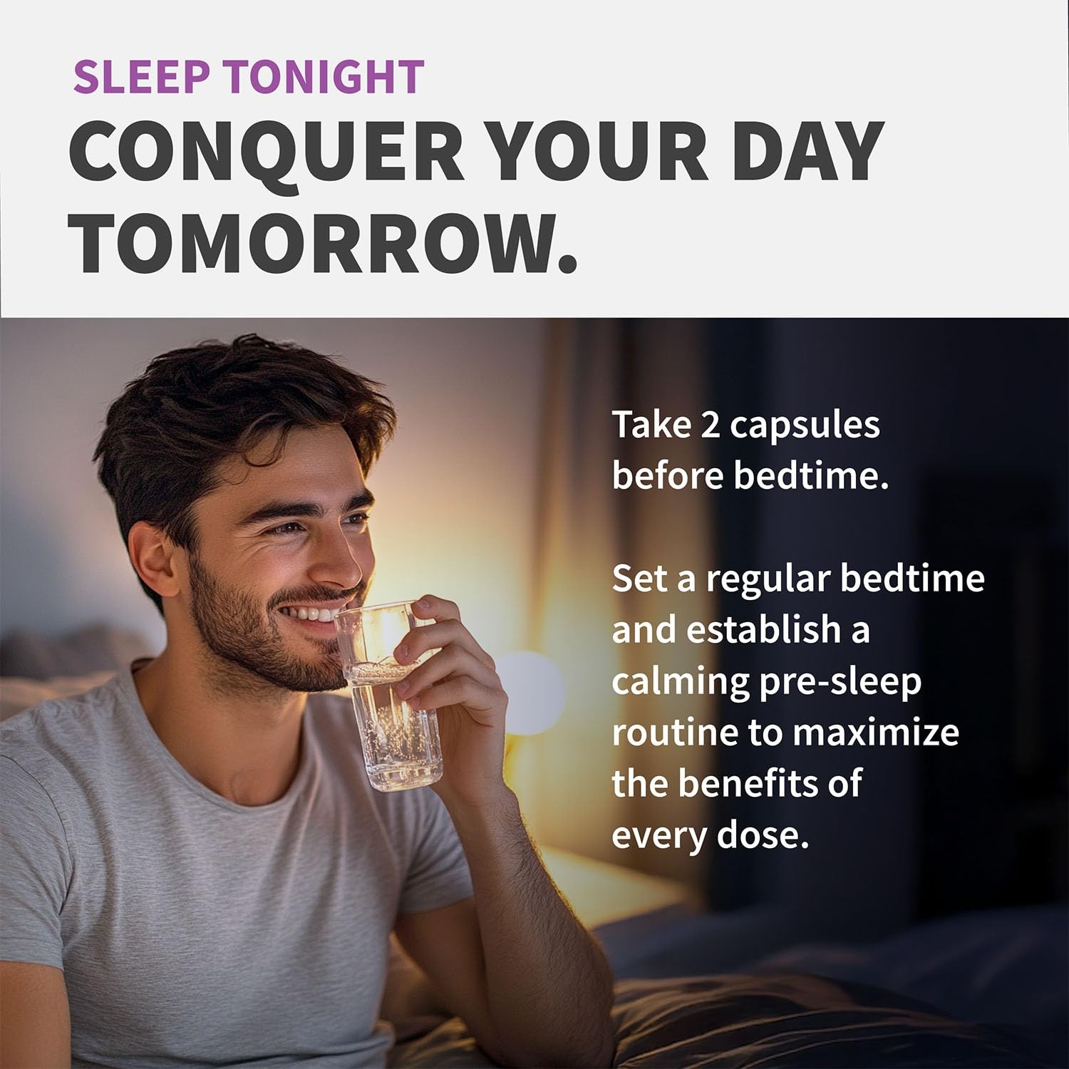 12-in-1 Melatonin Sleep Capsules – Natural Aids 90 Count (Pack of 1)