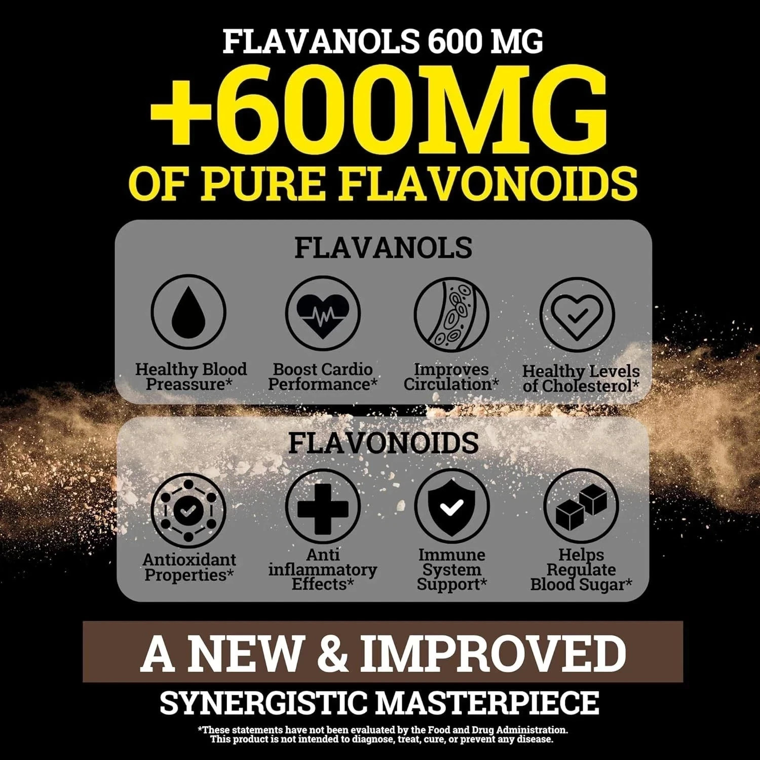 Black Forest High Flavanol Cocoa Powder Flavonoids Supplement 1200 mg