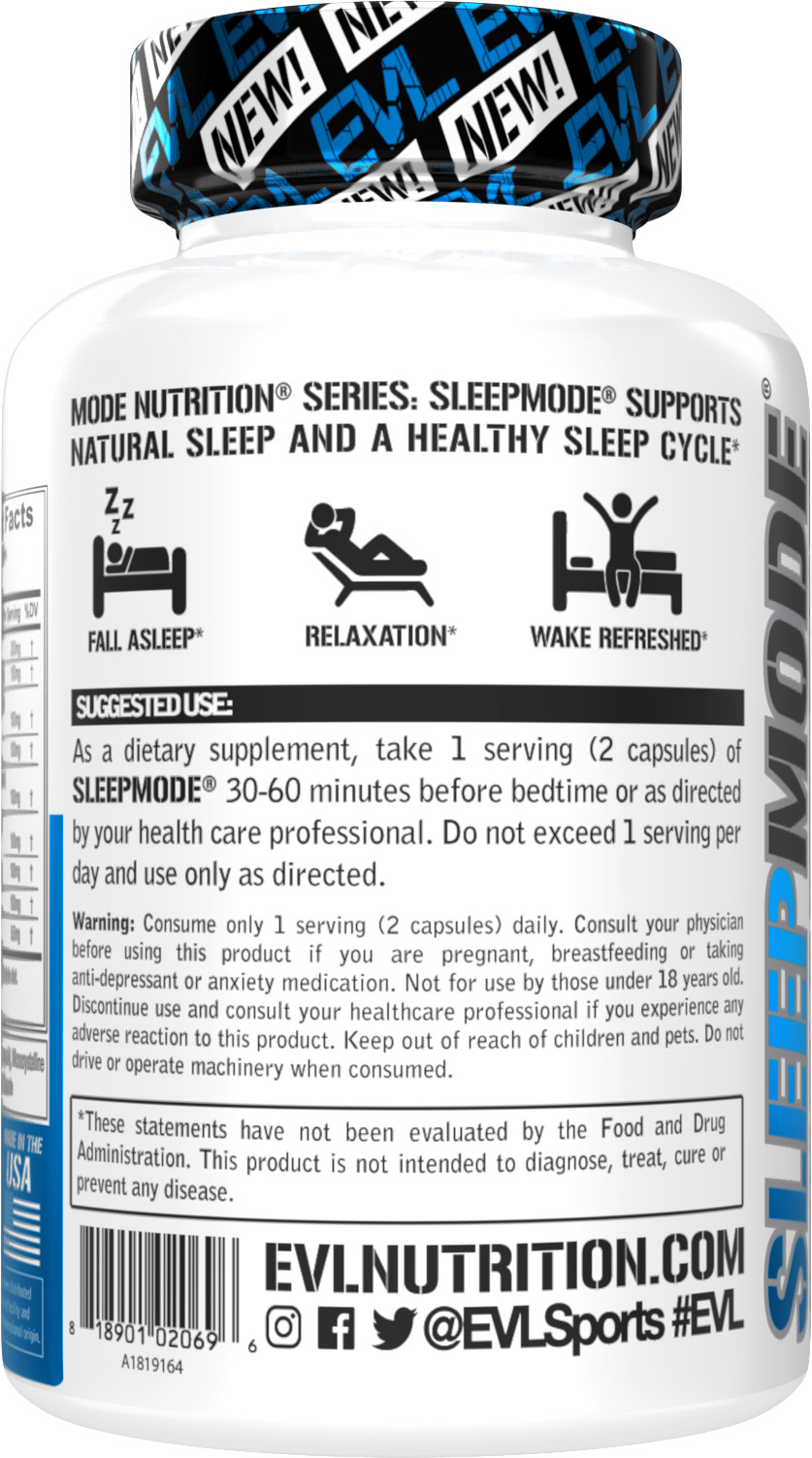 Evlution Nutrition SleepMode – Natural Sleep Support – 30 Servings