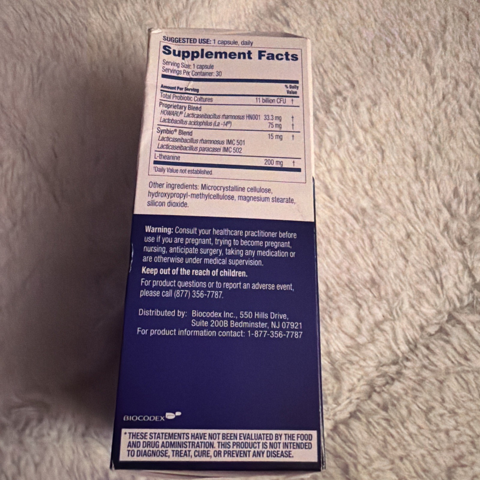 Her Florastor Daily Digest De stress Probiotic Supplement Veg Capsules 08/2026