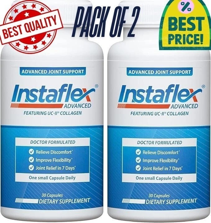 instaflex advanced 30 Capsules Joint Support Supplement pack of 2 exp 04/2027