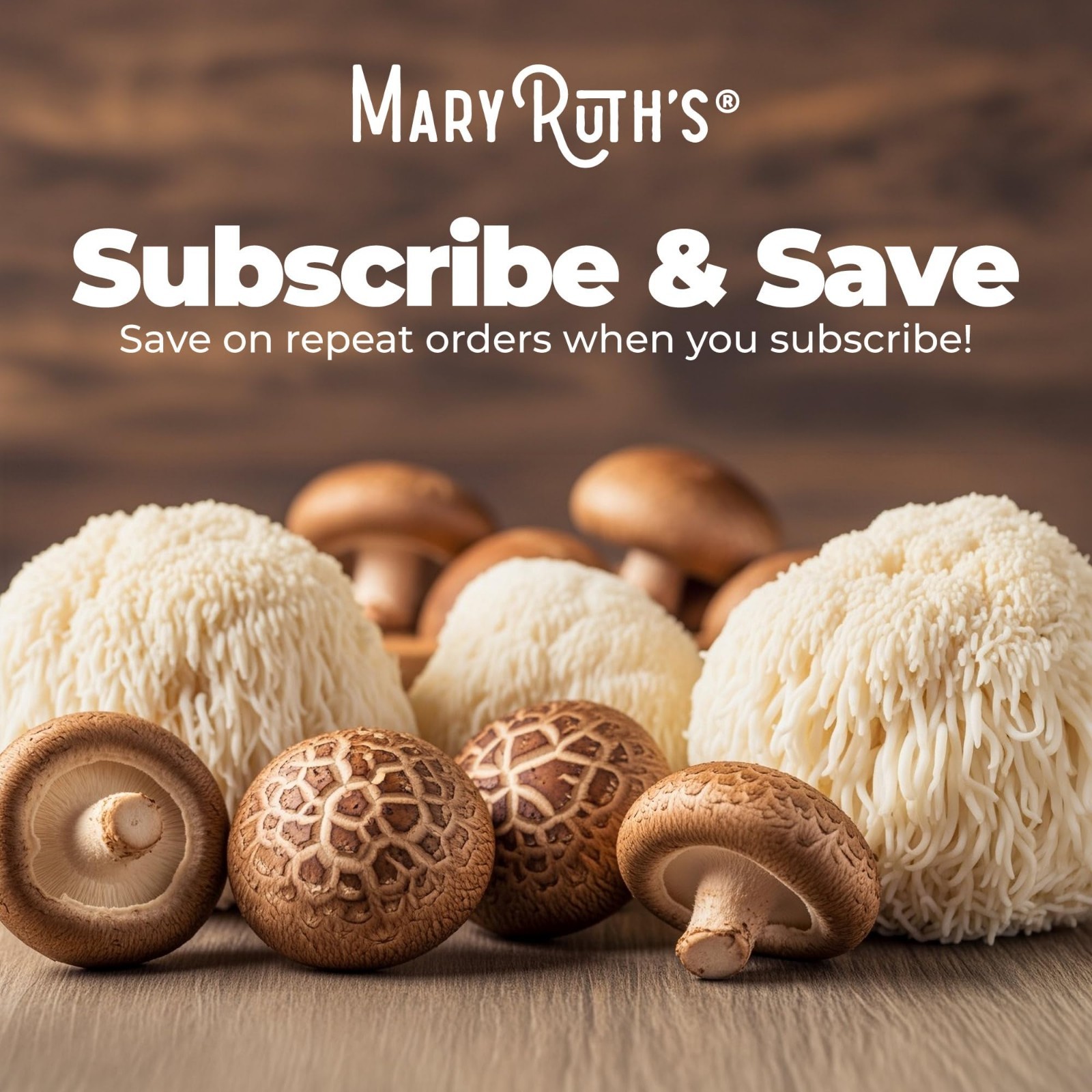 Organic Mushroom Complex Blend – Lion’s Mane, Turkey Tail, Reishi & Shiitake – V