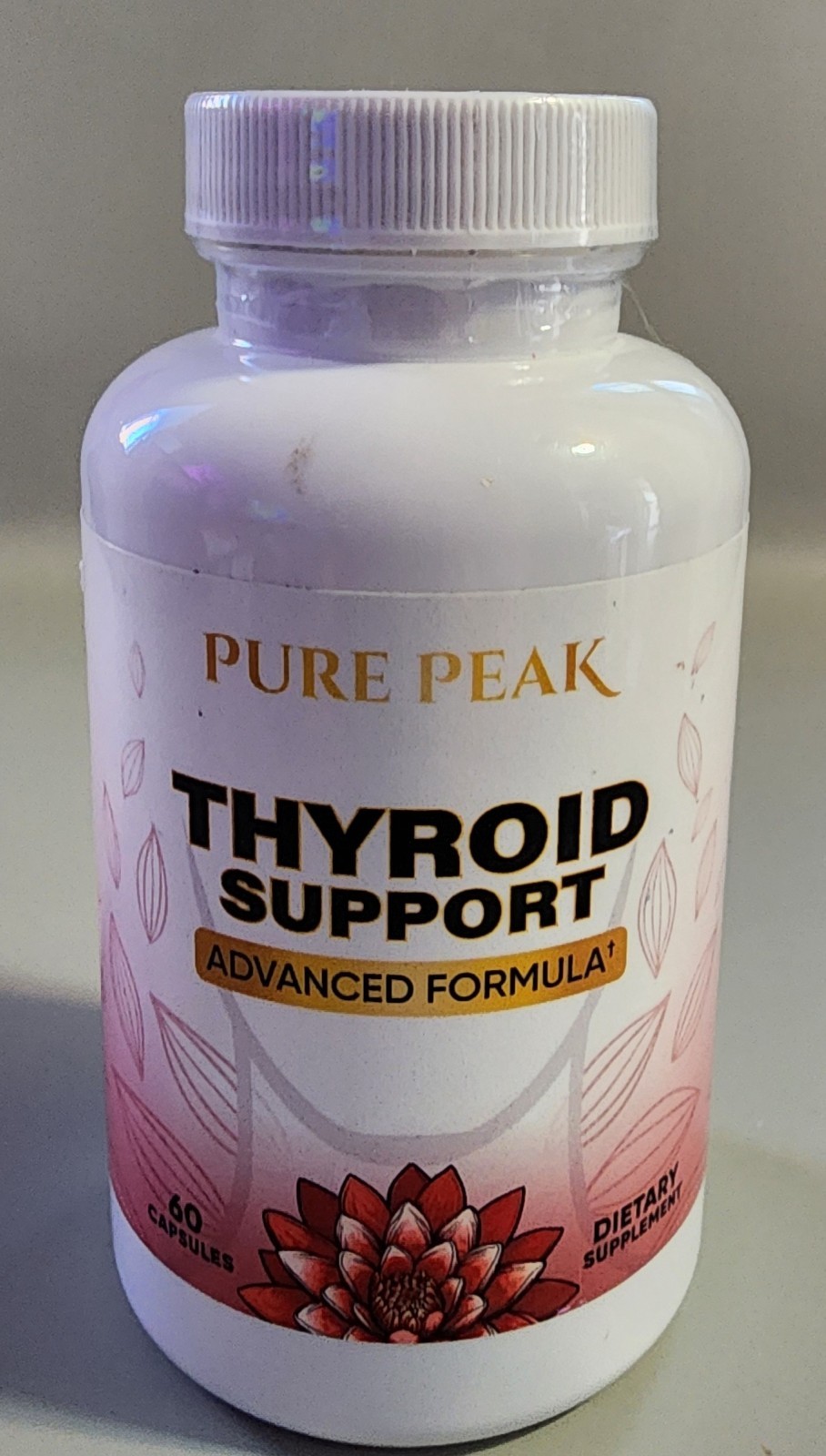 Pure Peak Advanced Thyroid Support Supplement – 60 Capsules Exp 10/2027