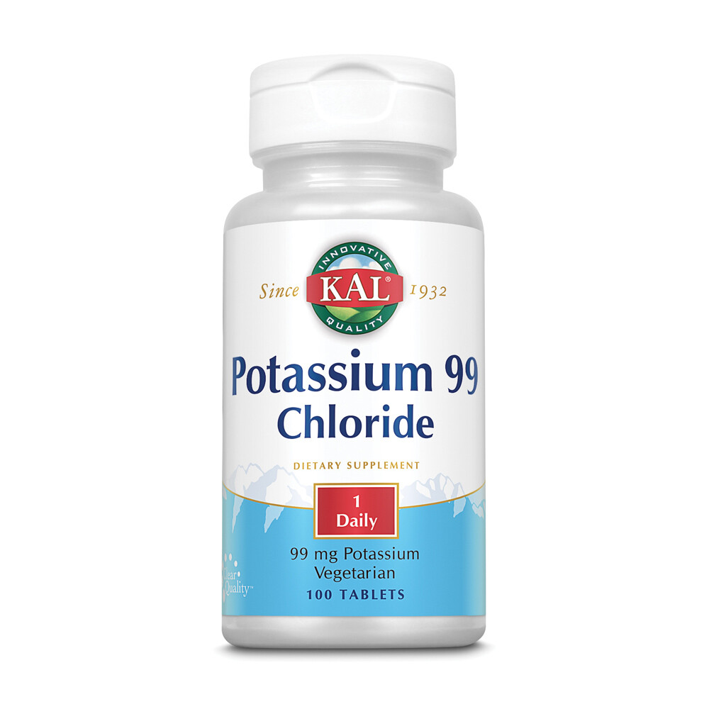 KAL Potassium Chloride 99mg | Rapid Disintegration | 100 Tablets