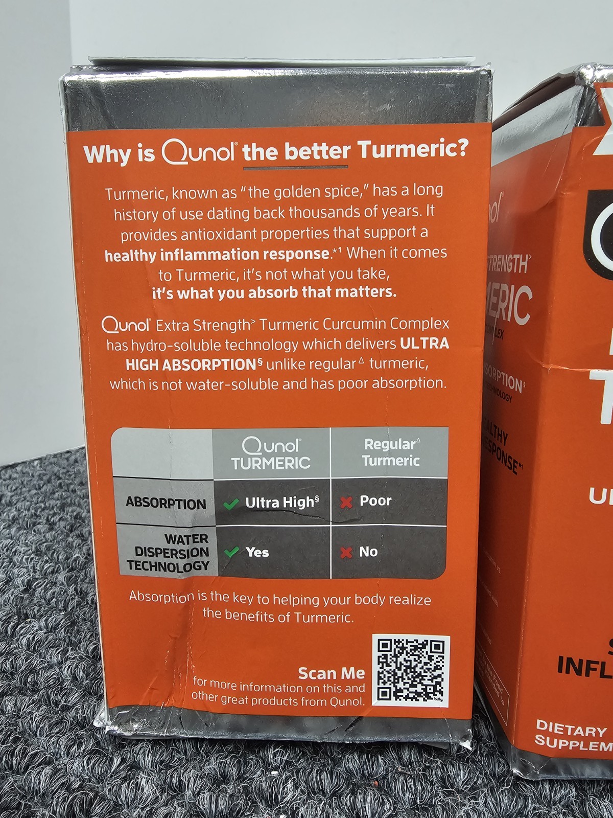 Lot of 3, Qunol 1000 mg Extra StrengthTurmeric 60 Capsules exp 02/2029 READ