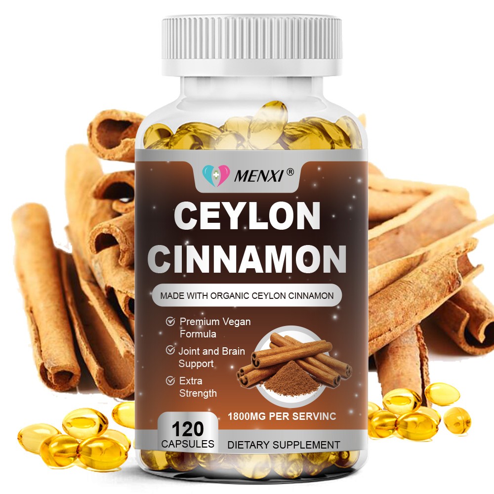 240 Organic Ceylon Cinnamon Capsules 1800mg Potency Blood Sugar Support Pills US