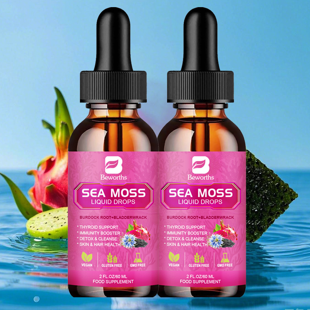 Drops of Nature Irish Sea Moss with Organic Soursop Supplement Liquid Drops 60ml