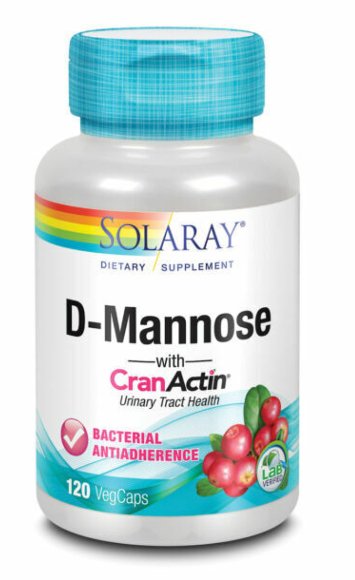 Solaray D-Mannose CranActin Urinary Tract Health 120 VegCaps Dmannose D Mannose