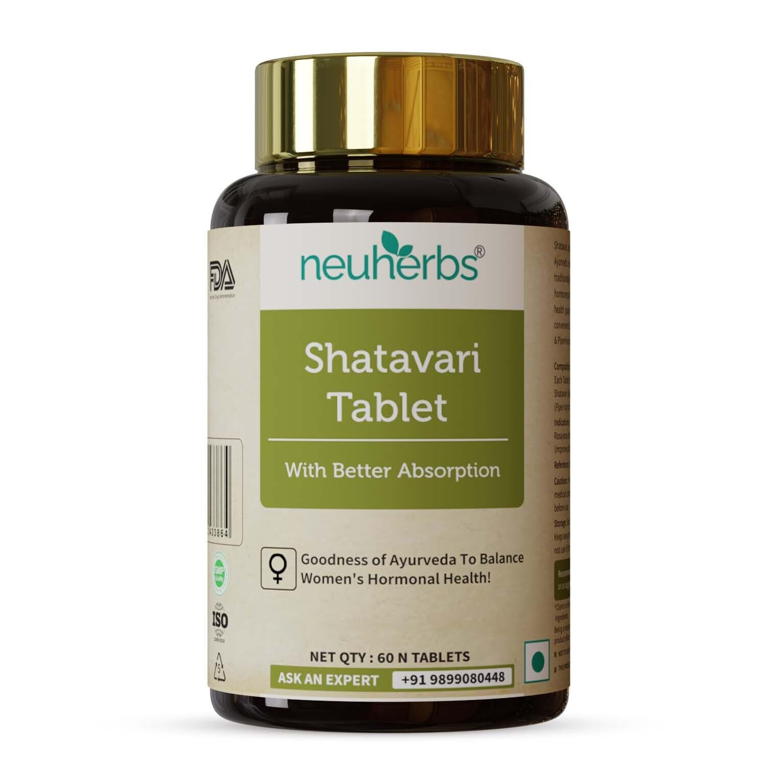 Neuherbs Shatavari 60 Tablets For Women’s Hormonal Health