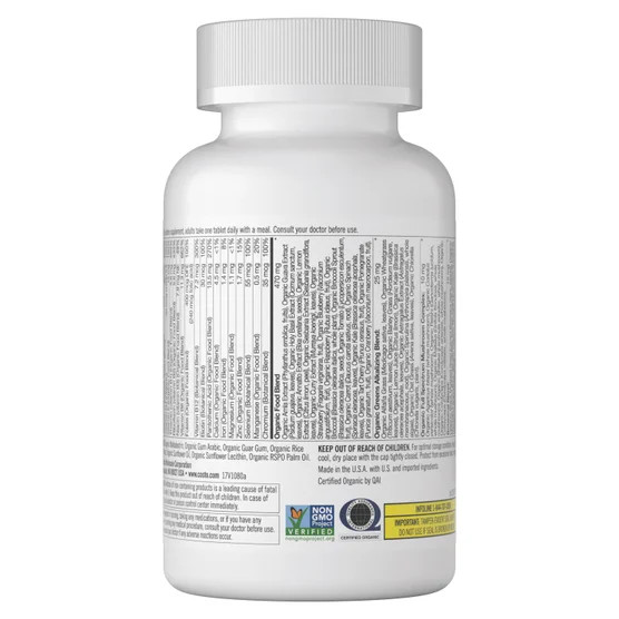 Kirkland Signature Organic Multivitamin 80 Tablets Whole Food Source Exp: 02/27