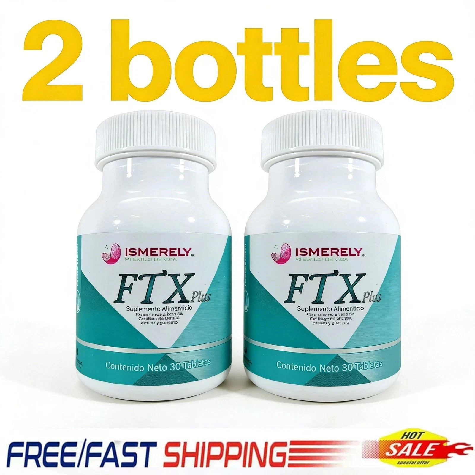 2 pack ISMERELY PLUS 100%NATURAL 30 TABS (FAST FREE SHIPPING)