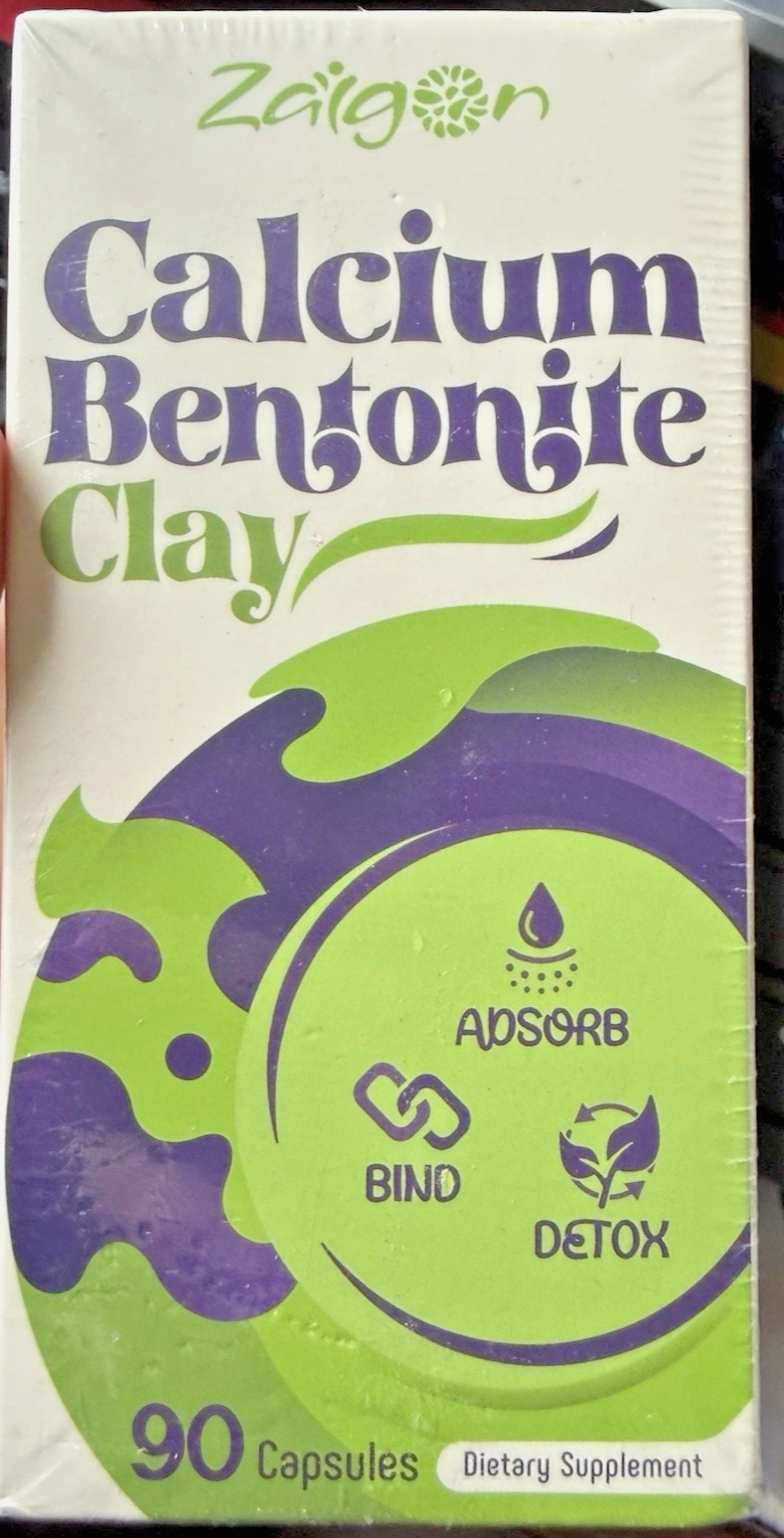 Calcium Bentonite Clay Detox Capsules V12 .. 01/2029