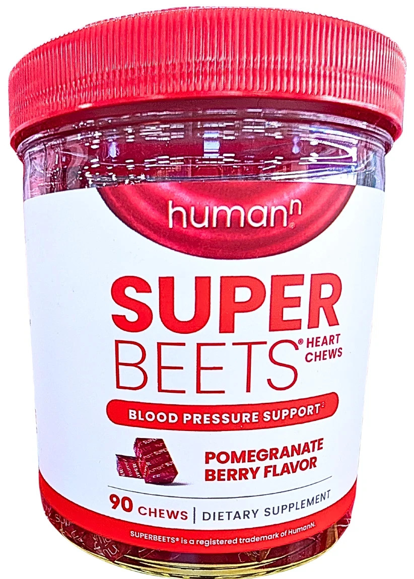 HumanN SuperBeets Heart Chews Pomegranate Berry 90ct Fresh Sealed