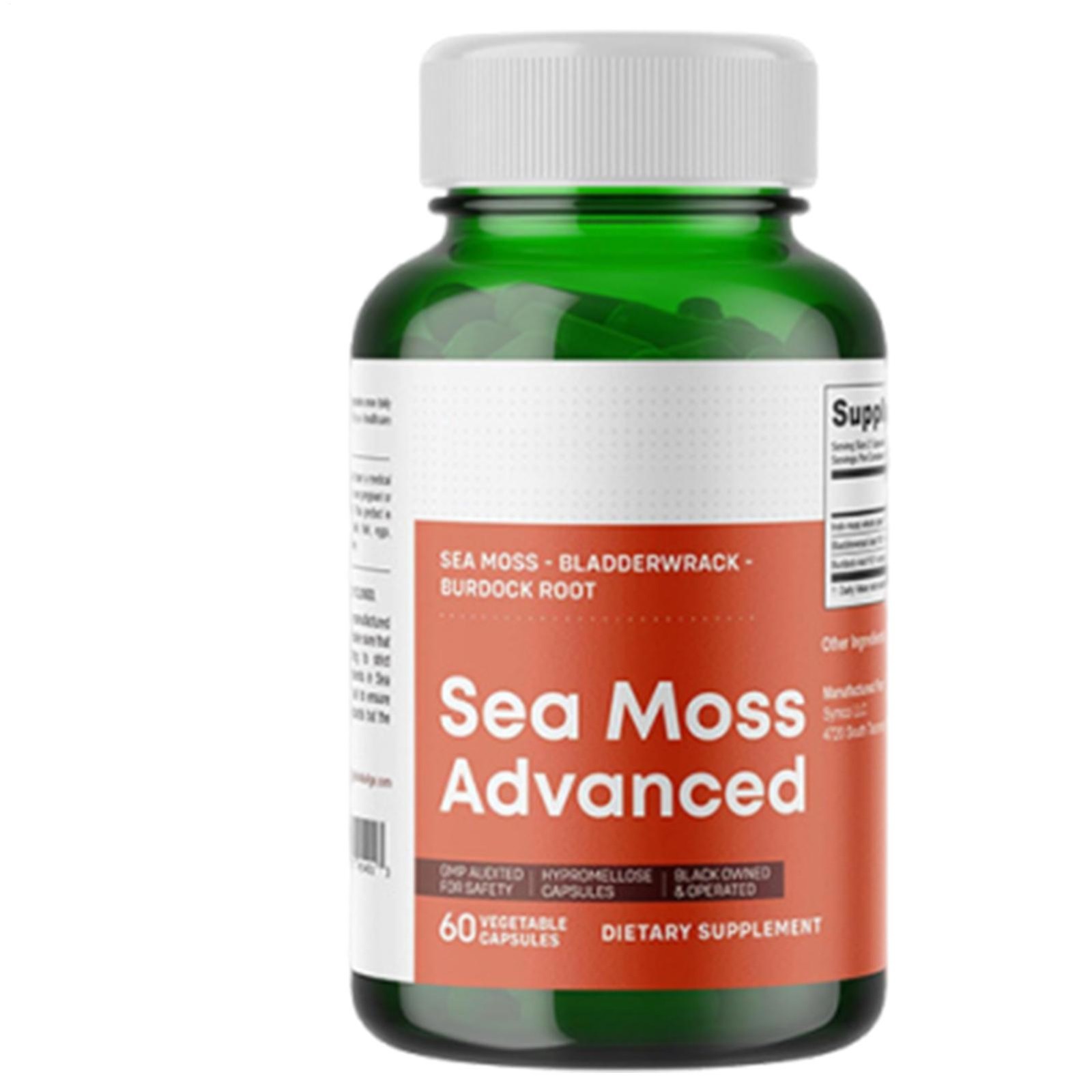 1250mg Sea Moss Upgraded Superfood, High-Potency, Vegan – 60 Count