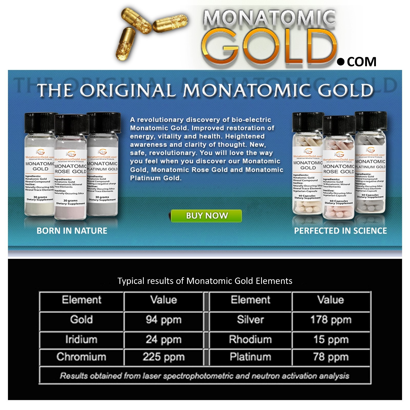 MONATOMIC GOLD *ORMUS* WHITE POWDER GOLD* 100 gram MONOATOMIC GOLD Andara M-5