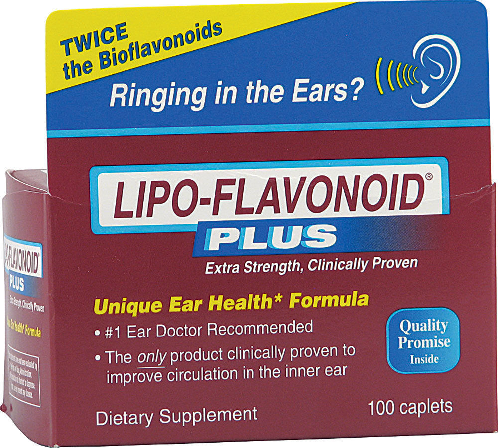 Lipo-Flavonoid Plus 100 Caplets Plus For Ear Health (Pack Of 5 Bottles)