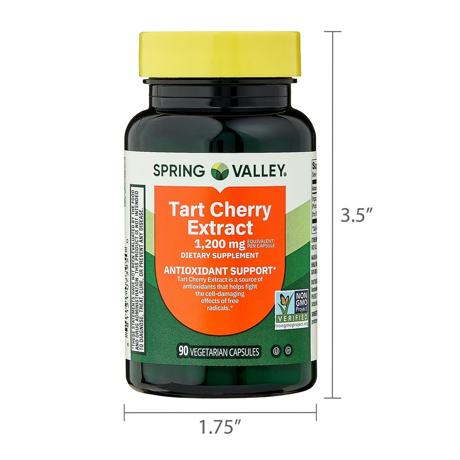 Tart Cherry Concentrate 1200 Mg Antioxidant Promotes Uric Acid Cleanse, 90 Caps