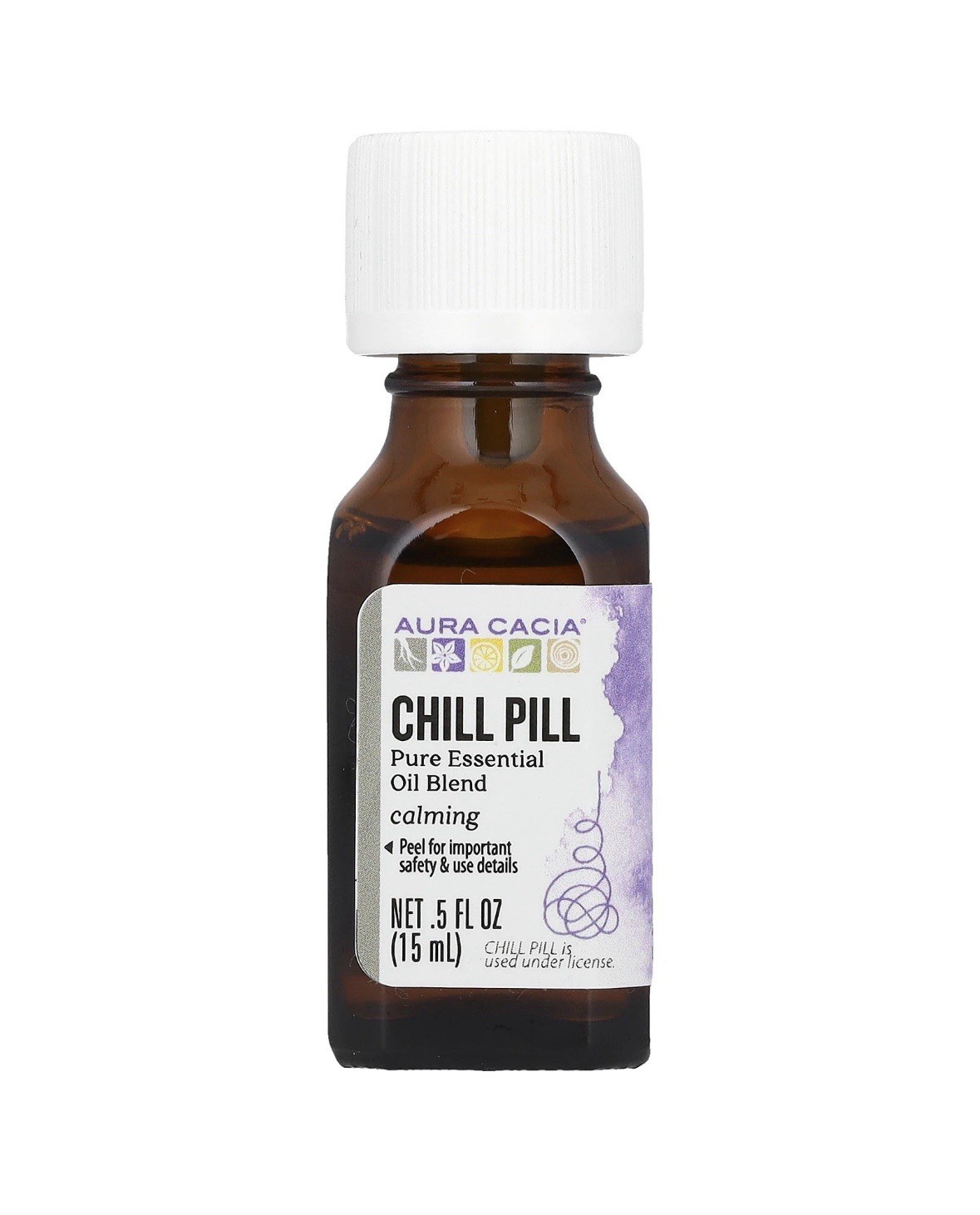 Aura Cacia – Chill Pill Pure Essential Oil Blend | 0.5 fl. oz.