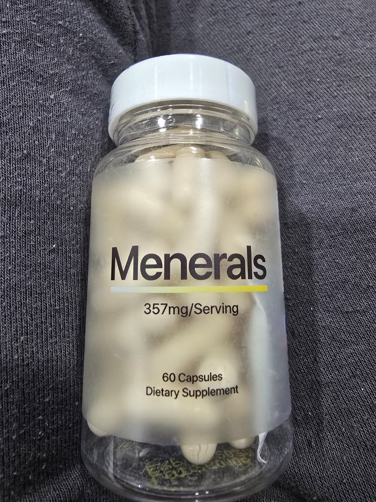 Menerals 357mg 60 Capsules, EXP 01/2028 SEALED