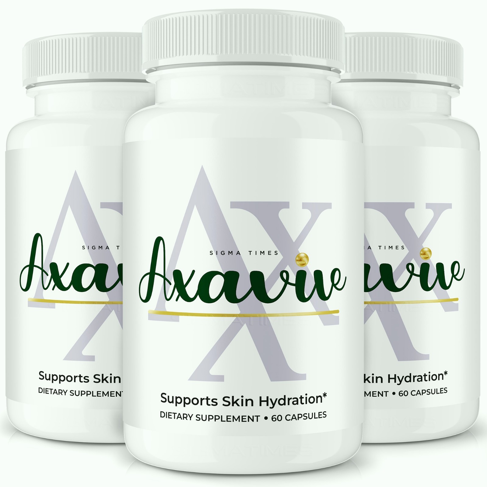 Axavive Capsules, Skin Support Supplement for Skincare, Glow & Hydration -3 Pack