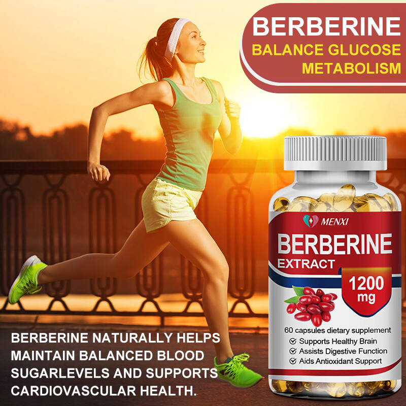 (3 Bottles) Berberine HCl 1200mg – High Potency Berberine – Blood Sugar Support