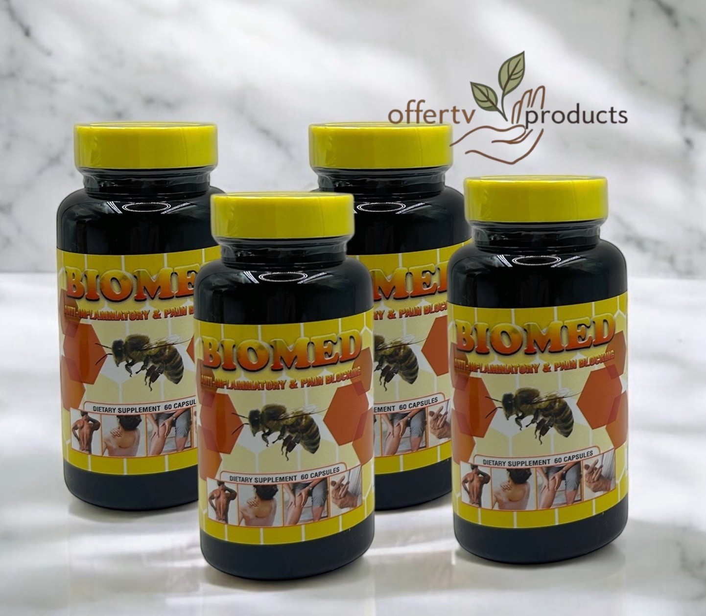 4 Biomed Arthritis Relief Anti-Inflammatory Bee Therapy Pain Muscle Joint Pills