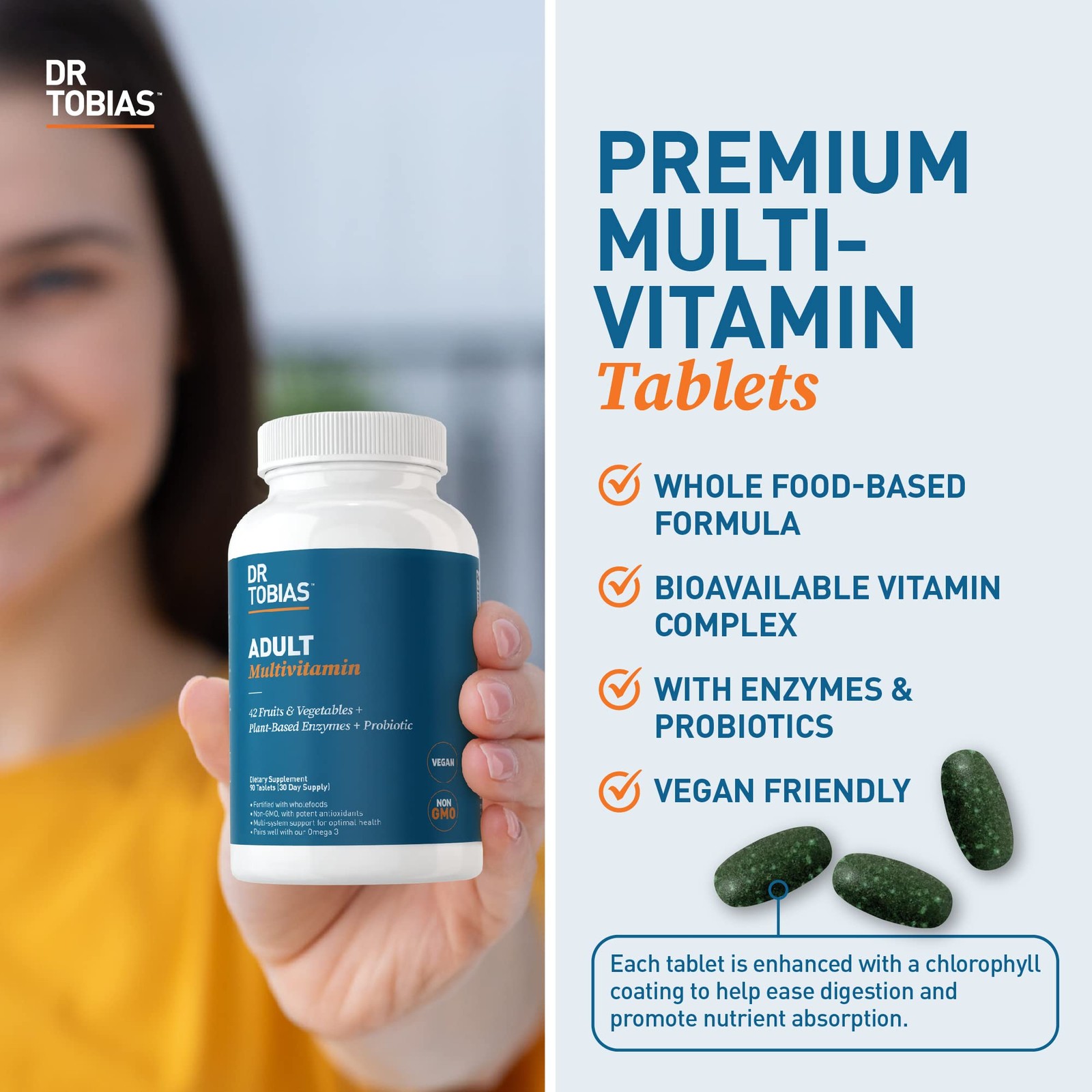 Dr. Tobias Adult Multivitamin for Women & Men – Immune 90 Count (Pack of 1)