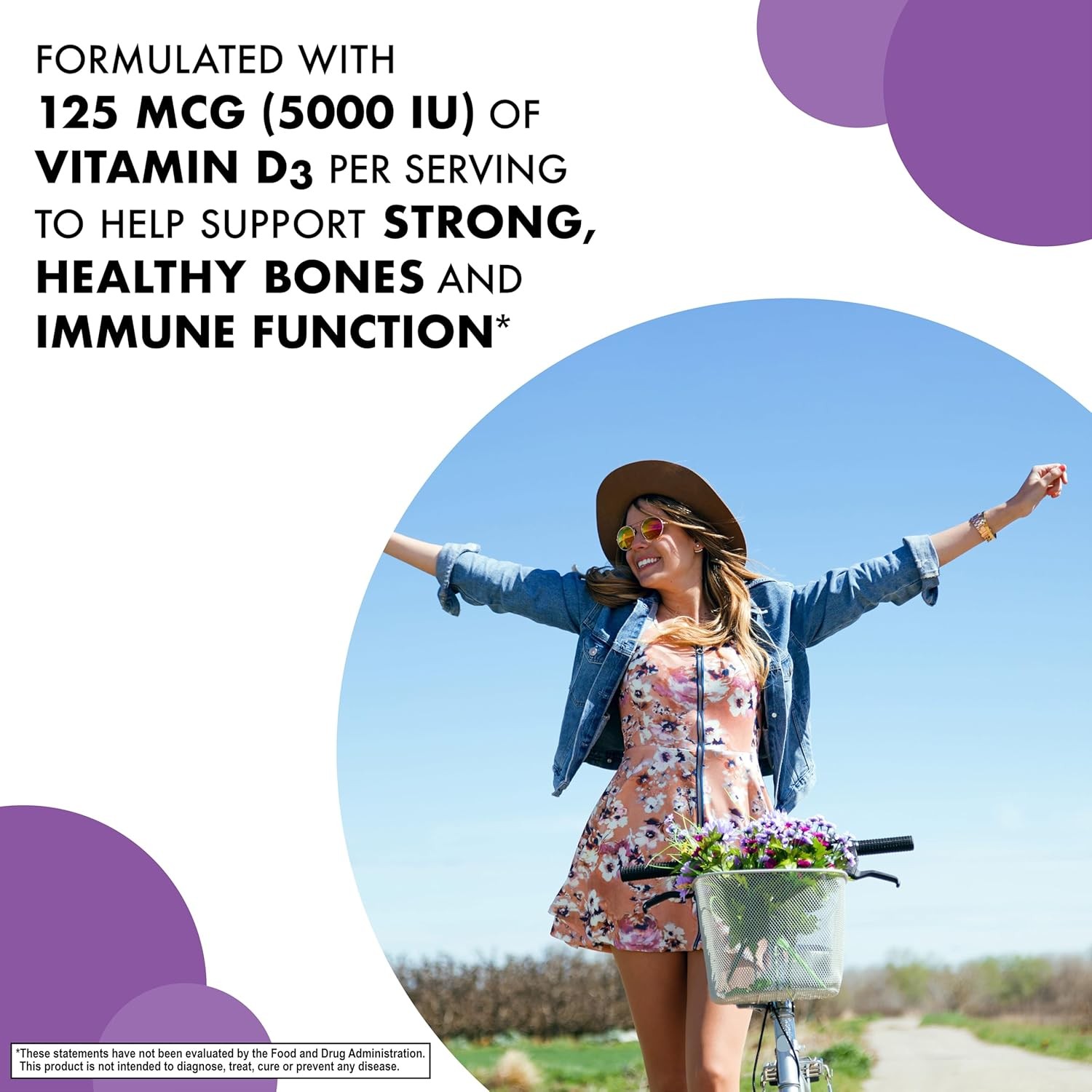 Bluebonnet Earthsweet Chewables Vitamin D3 125 Mcg 5000 IU Raspberry 90 Tablets