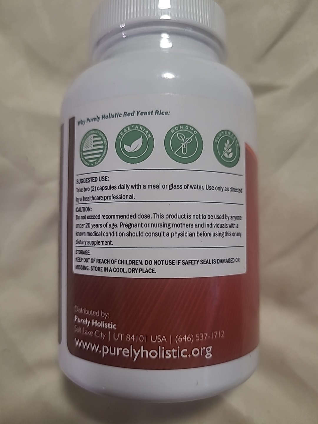 Red Yeast Rice1200mg CoQ10 Niacin 1200mg Ct 120 Vegetarian Capsules Exp:09/2027