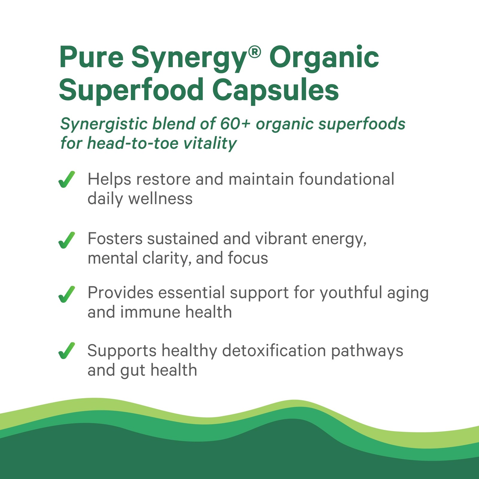 PURE SYNERGY Superfood Capsules | Organic Superfood & Greens Supplement | Who…