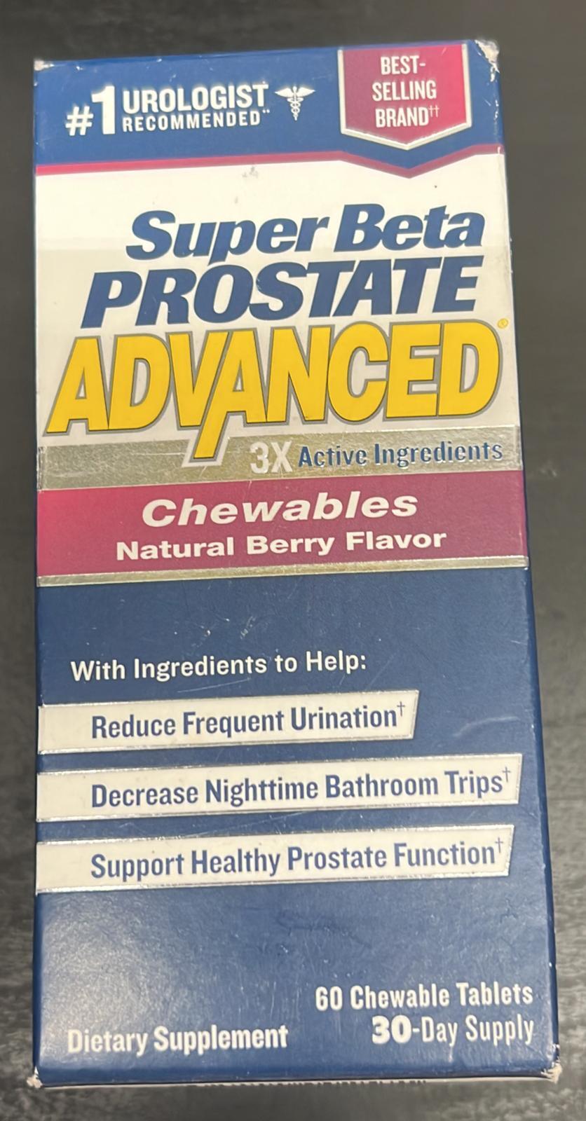 Super Beta Prostate Advanced Chewables 60 Tablets Exp.02/2026+ (i5)